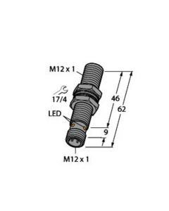 TURCK Induktiver Sensor Näherungsschalter BI8U-Q10-AP6X2-V1131 