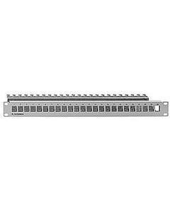 PP-UM A-24/1, Patchpanel zur Aufnahme von max. 24 Universalmodulen UM-real. Cat.6a 19