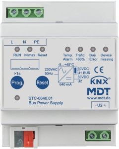 STC-0640.01, Busspannungsversorgung mit Diagnosefunktion, 4TE, REG, 640 mA