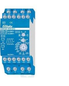 ESR12Z-4DX-UC, 4-fach Stromstoß-Schaltrelais. Je 1 Schließer potenzialfrei 16A/250V