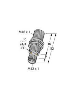 BI8U-M18-AP6X-H1141 Induktiver Sensor, mit erhöhtem Schaltab