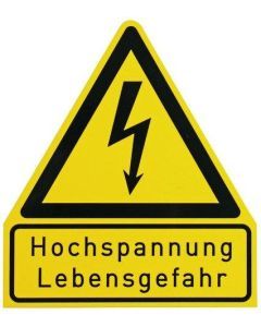 WHS HS LG WuH-Schild  Hochspannung - Lebensgefahr