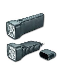 413282 AccuLux Multi LED, 230V, schwarz,, in Bl