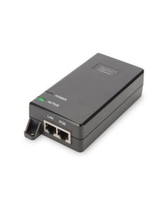 DN-95103-2, Gigabit Ethernet PoE+ Injector, 802.3at Power Pins:4/5(+),7/8(-), 30W