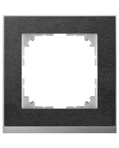 MEG4010-3669 M-Pure Decor-Rahmen, 1fach, Schiefer/alu