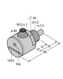 FCS-G1/2A4-AP8X-H1141, Strömungsüberwachung, Eintauchsensor mit integrierter Auswerteelektronik