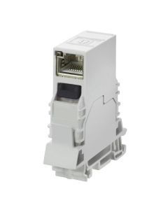 IE-TO-RJ45-C, Durchführungssteckverbindung RJ45, IP20, Anschluss 1: RJ45, Anschluss 2: RJ45, Kupplung