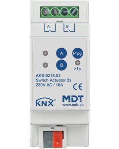 AKS-0216.03 Schaltaktor 2-fach, 2TE, REG, 16 A, 230
