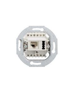 IAE/UAE 8 (6)-TAE 6 F+N Up 0 rw, Kombinations-Anschluss-Einheit für 2 Terminals, 2 x 6-polig, 2 x 6 Schraubkontakte, für Abdeckungen der Elektro-Installationsmaterial-Hersteller, mit