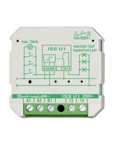 ISS U1, Impulsschalter ISS U1, 230V AC, 1 Schließer, 16A, Unterputz