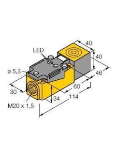 BI20-CP40-VP4X2 Induktiver Sensor mit erhöhtem Schaltabs