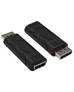5809000082, DisplayPort Stecker auf HDMI Buchse Unterstützt Displayport 1.1/HDMI1.3b Empfohlen bis FullHD/WUXGA  Vergoldete Kontakte Farbe: schwarz