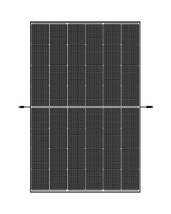 Vertex S+ - 430 Watt, Monokristallines Doppelglas-Photovoltaik-Modul mit schwarzem Rahmen und weißer Rückseite. 120 Drittelzellen. N-Type